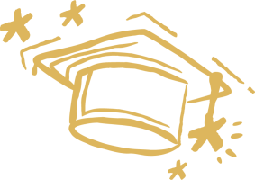 Graffiti style graduation cap